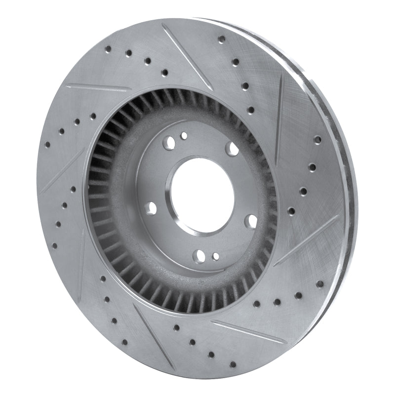 R1 Concepts R1 15-20 Kia SORENTO Front Left Drilled & Slotted Silver Brake Rotor