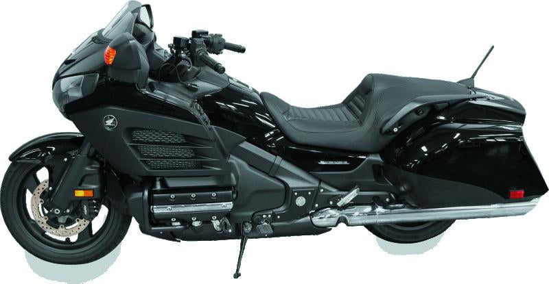 Mustang Motorcycle Mustang 13-17 Honda Gold Wing F6B Touring Fastback 1PC Seat Tuck & Roll - Black