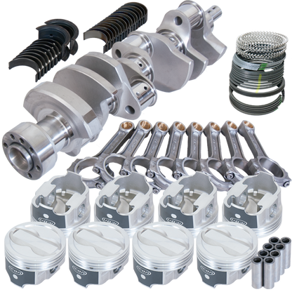 Eagle Chevy LT1 350 1Pc 3.750in Crank 5.700in I-Beam Rods -18cc 4.000in Pistons Rotating Assembly