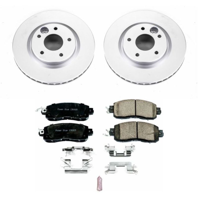 PowerStop Power Stop 14-17 Nissan Leaf Front Z17 Evolution Geomet Coated Brake Kit