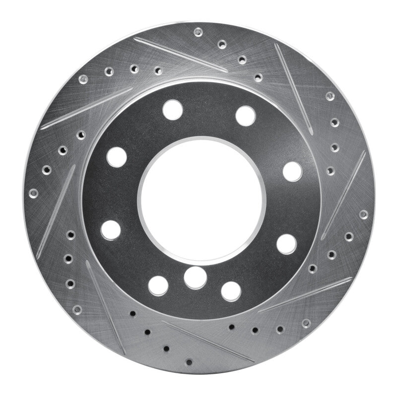 R1 Concepts R1 75-79 Dodge W200 Front Right Drilled & Slotted Silver Brake Rotor