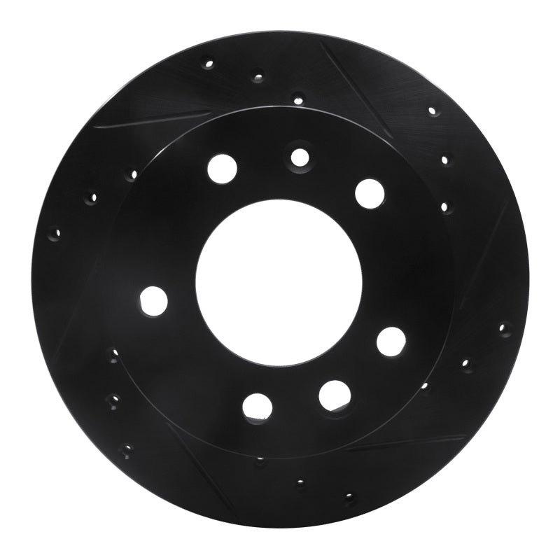 R1 Concepts R1 02-06 Dodge Sprinter 2500 Front Right Drilled & Slotted Black Brake Rotor