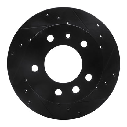 R1 Concepts R1 02-06 Dodge Sprinter 2500 Front Right Drilled & Slotted Black Brake Rotor