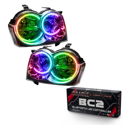 ORACLE Lighting Oracle 05-07 Jeep Grand Cherokee SMD HL (Non-HID) - ColorSHIFT w/ BC1 Controller