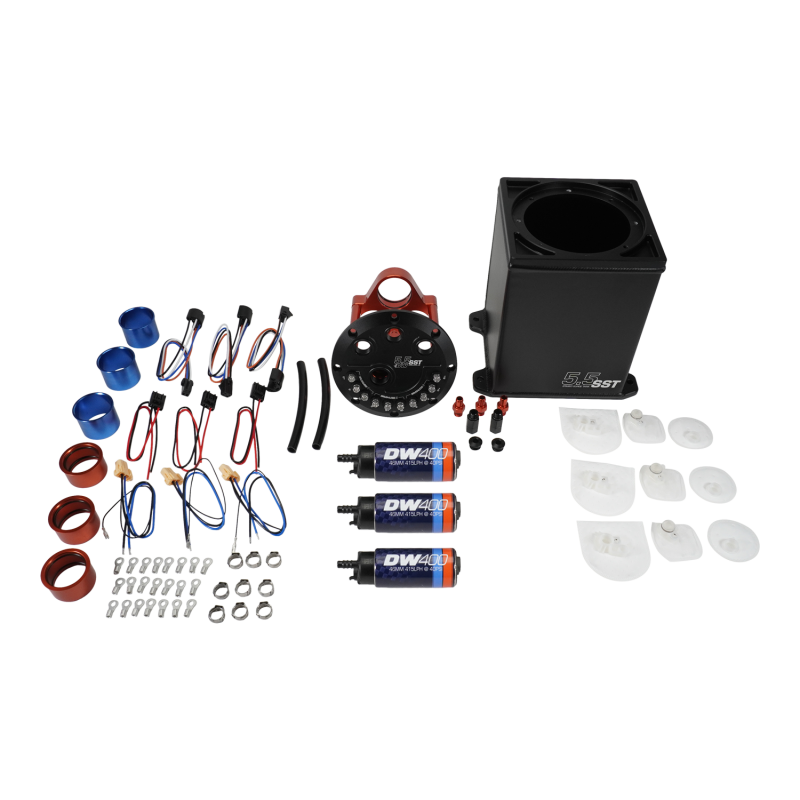 DeatschWerks 5.5L Modular Surge Tank Includes 3 DW400 Fuel Pumps
