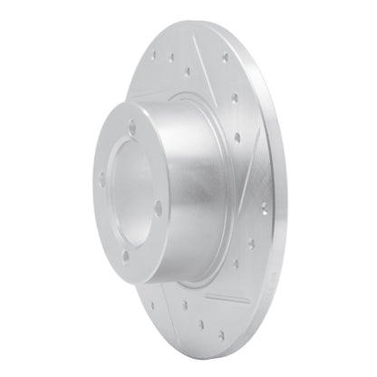 R1 Concepts R1 67-74 Opel Manta Front Right Drilled & Slotted Silver Brake Rotor
