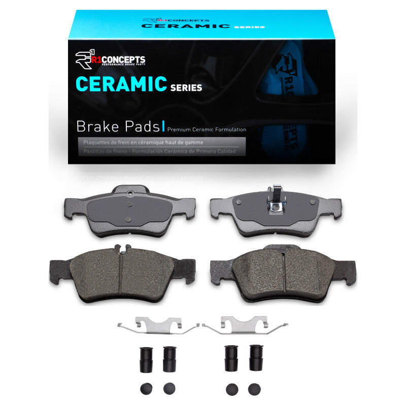 R1 Concepts R1 02-18 Mercedes-Benz CLS550 Rear Ceramic Brake Pads & Hardware Kit