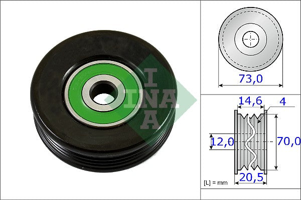 INA 531085210 V-Ribbed Belt Tensioner Pulley