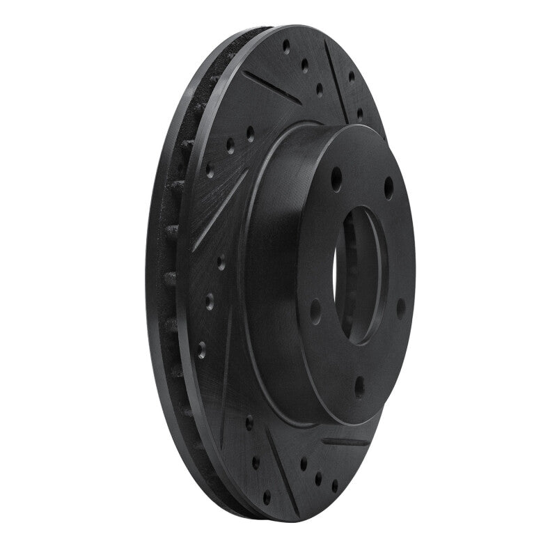 R1 Concepts R1 77-80 Buick LeSabre Rear Right Drilled & Slotted Black Brake Rotor