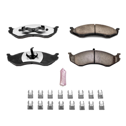 PowerStop Power Stop 90-01 Jeep Cherokee Front Z36 Truck & Tow Brake Pads w/Hardware