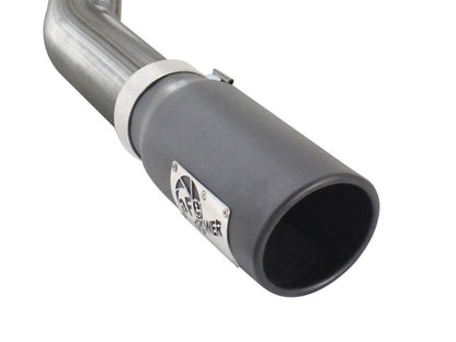 aFe MACHForce XP Exhausts Cat-Back SS 409 EXH Wrinkle Black CB Ford F-150 11-12 V6-3.5L (tt)