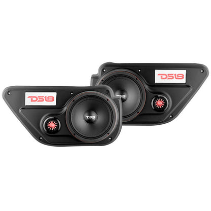 DS18 Jeep JLU/JT Fits 2x 6.5in Speakers And 2x 1.71in Tweeters Back Door Panels