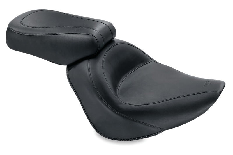 Mustang Motorcycle Mustang 06-17 Harley Softail Wide Tire (200mm) Standard Touring Passenger Seat - Black
