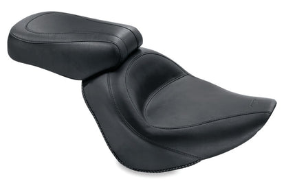 Mustang Motorcycle Mustang 06-17 Harley Softail Wide Tire (200mm) Standard Touring Passenger Seat - Black