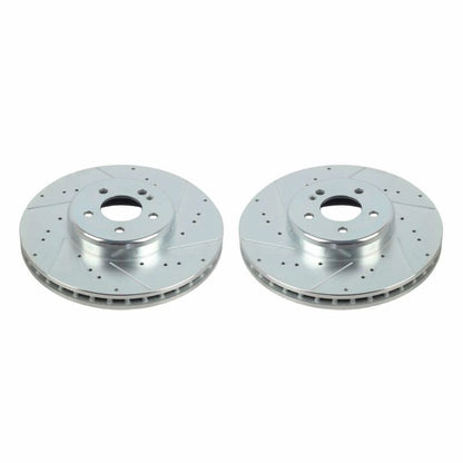 PowerStop Power Stop 16-20 Mercedes-Benz GLC300 Front Evolution Drilled & Slotted Rotors - Pair