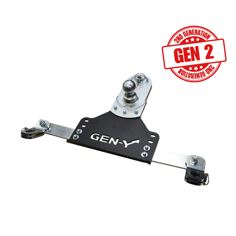 GEN-Y Hitch Gen-Y 18-19 GM Short/Long Bed GoosePuck II 5in Offset Ball Puck Mount 25K TW w/Safety Chain Anchors