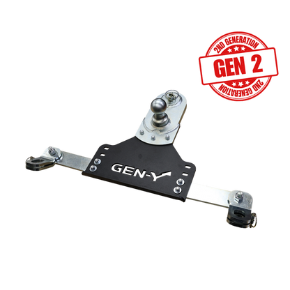 GEN-Y Hitch Gen-Y 18-19 GM Short/Long Bed GoosePuck II 5in Offset Ball Puck Mount 25K TW w/Safety Chain Anchors
