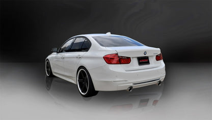 CORSA Performance Corsa 12-14 BMW 335i Sedan AWD F30 3in Polished Touring Dual Rear Single 3.5in Tip Cat-Back