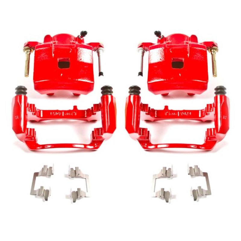 PowerStop Power Stop 05-08 Chevrolet Cobalt Front Red Calipers w/Brackets - Pair