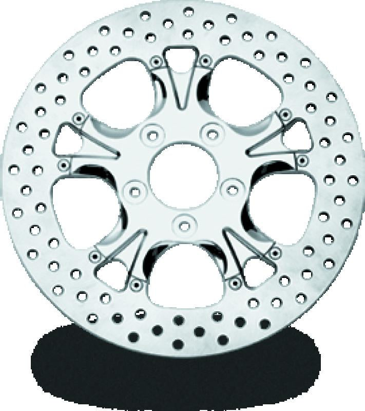 Performance Machine Disc/Carr 11.8 Gatlin Rear - Chrome