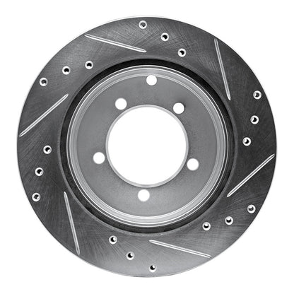R1 Concepts R1 91-93 Dodge STEALTH Rear Left Drilled & Slotted Silver Brake Rotor