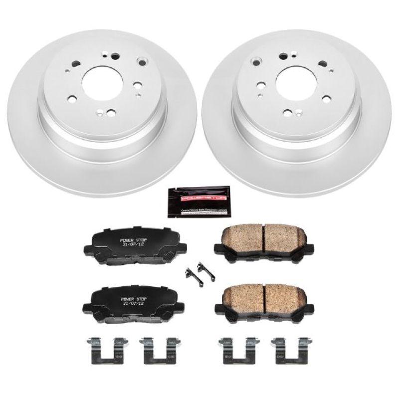 PowerStop Power Stop 07-13 Acura MDX Rear Z17 Evolution Geomet Coated Brake Kit