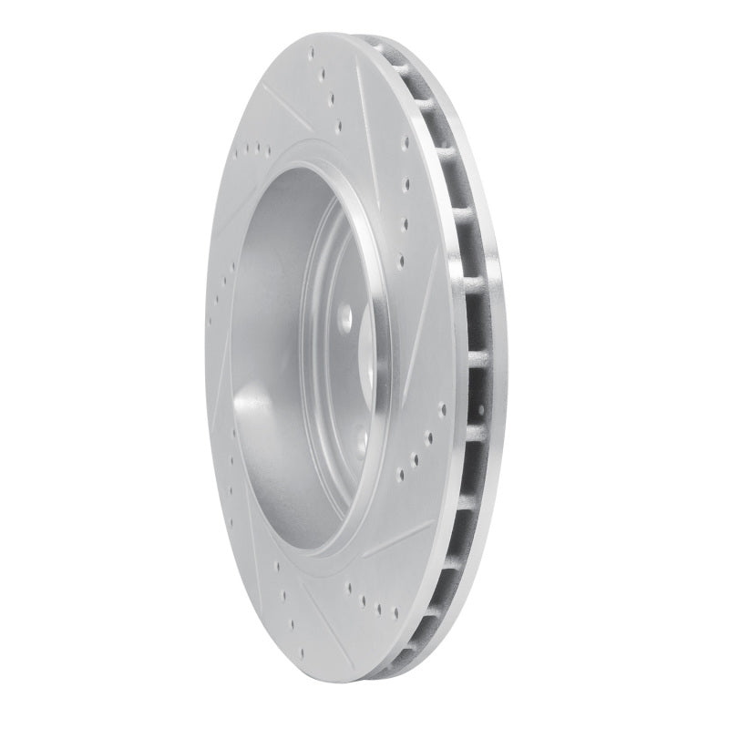 R1 Concepts R1 12-25 Dodge Durango Rear Left Drilled & Slotted Silver Brake Rotor