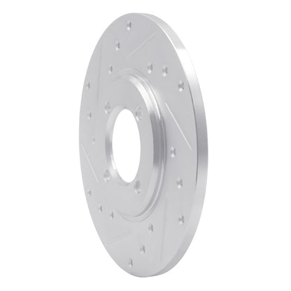 R1 Concepts R1 70-79 Toyota Carina Front Left Drilled & Slotted Silver Brake Rotor