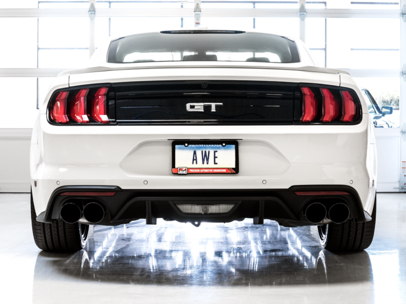 AWE Tuning 18-23 S550 Mustang GT SwitchPath Exhaust - Diamond Black Tips