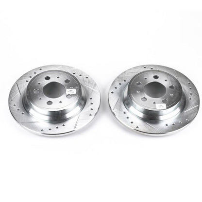 PowerStop Power Stop 01-09 Volvo S60 Rear Evolution Drilled & Slotted Rotors - Pair
