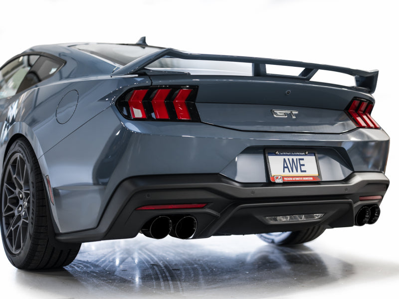 AWE Tuning AWE 2024 Ford Mustang GT Fastback S650 RWD Track Edition Cat-Back Exhaust w/ Quad Diamond Black Tips