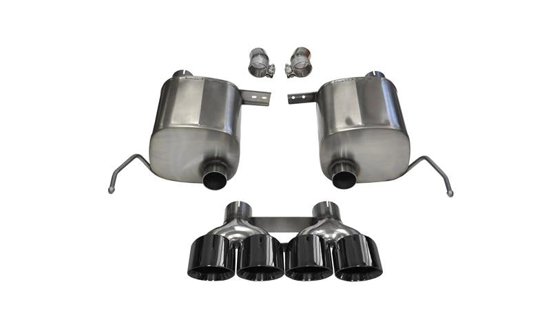 CORSA Performance Corsa 2014-2019 Corvette C7 Coupe 6.2L V8 AT/MT 2.75in Valve-Back Dual Rear Exit Black Sport Exhaust