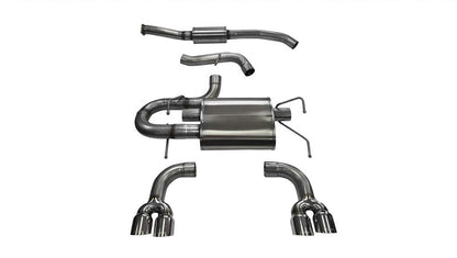 CORSA Performance Corsa 2008-2014 Subaru Impreza Hatchback STI 2.5L Turbo Manual Polished Sport Cat-Back Exhaust