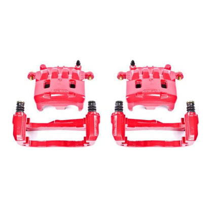 PowerStop Power Stop 05-06 Saab 9-2X Front Red Calipers w/Brackets - Pair