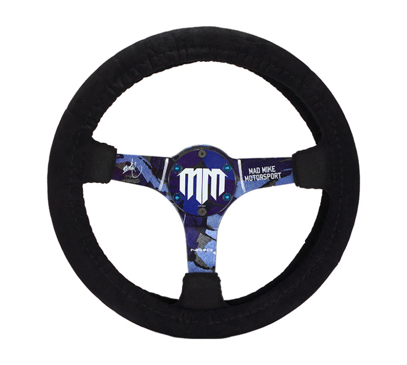 NRG Steering Wheel Cover - Black Stretch Micro Fiber w/ NRG Tag