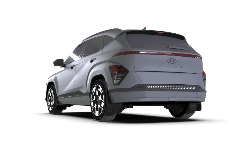 Rally Armor 24-26 Hyundai Kona/Kona EV Black UR Mud Flap w/Grey Logo