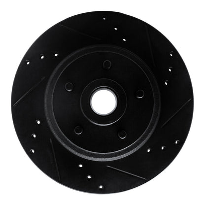 R1 Concepts R1 70-72 Ford Country Squire Front Right Drilled & Slotted Black Brake Rotor