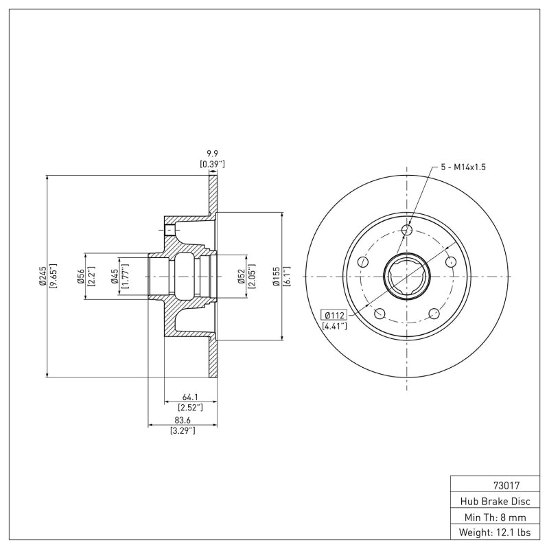 DFC 96-08 Audi A4 (USA/Canada) Rear GeoSPEC Coated Rotor