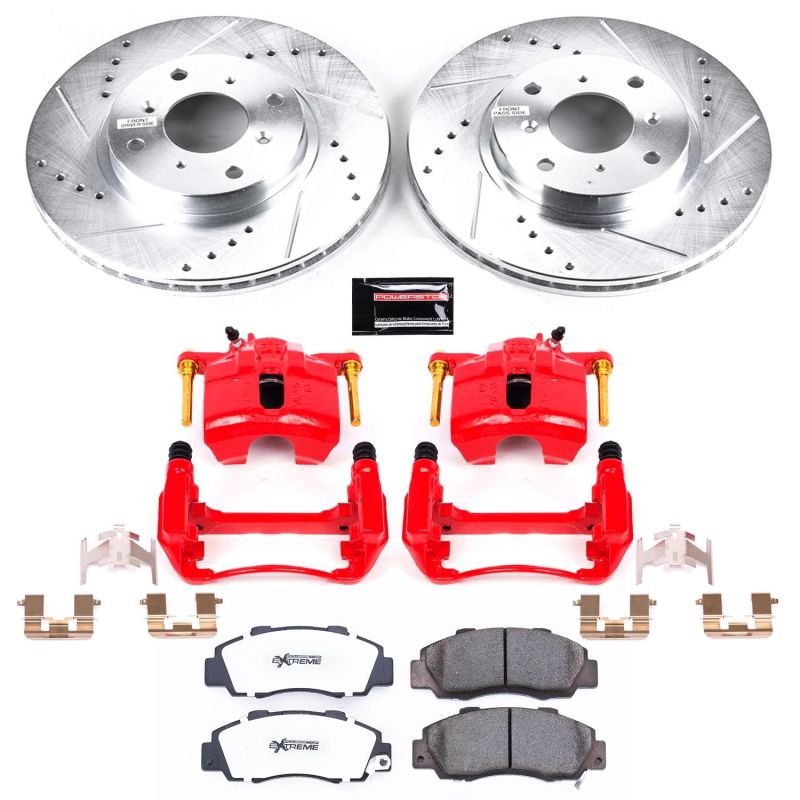 PowerStop Power Stop 93-96 Honda Prelude Front Z26 Street Warrior Brake Kit w/Calipers