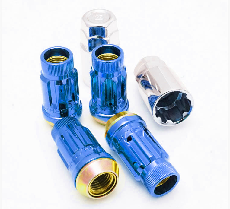 MUTEKI 34937U LUG NUTS KIT SR45R LOCK SET 12X1.25 45MM BLUE