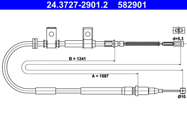 BOSCH 1987477820 Parking Brake Cable Pull