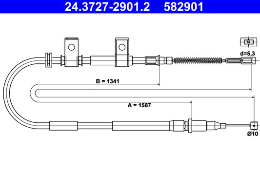 BOSCH 1987477820 Parking Brake Cable Pull