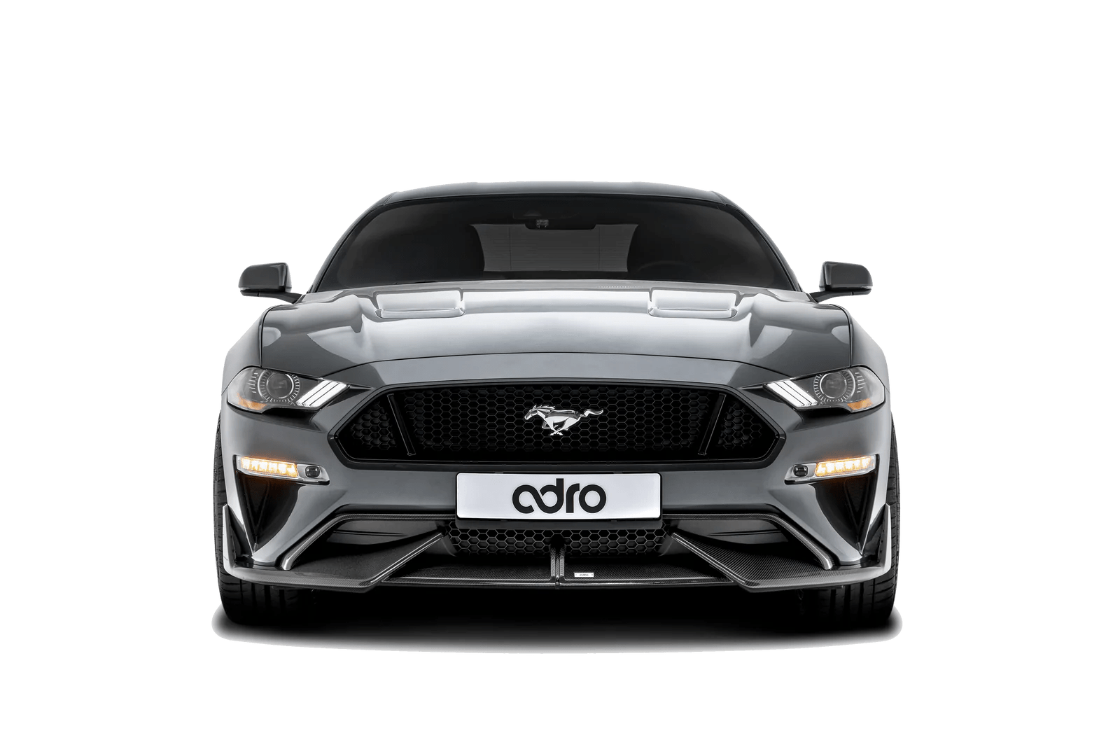 Adro A16A10-1211/A16A10-1221 FORD MUSTANG CARBON FIBRE FRONT SPLITTER (2018+)