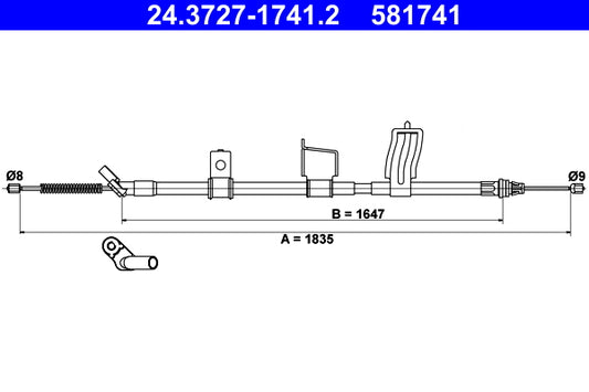 BOSCH 1987482581 Parking Brake Cable Pull