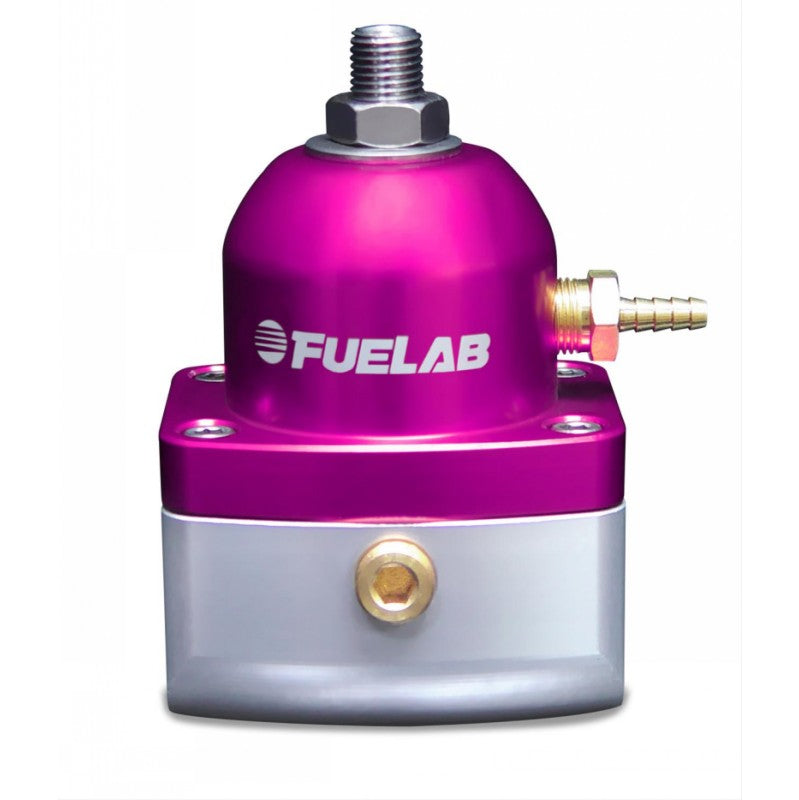 FUELAB 51505-4-S-G FUEL PRESSURE REGULATOR EFI (90-125 PSI, 10AN-IN, 6AN-OUT) PURPLE