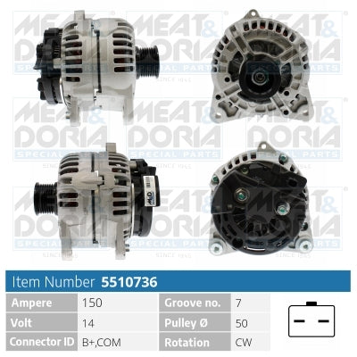 MEAT & DORIA MD5510736 Alternator