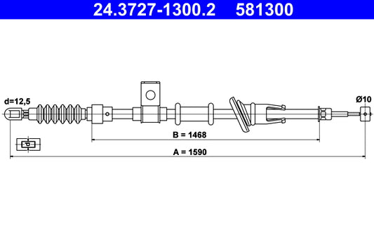 BOSCH 1987477962 Parking Brake Cable Pull
