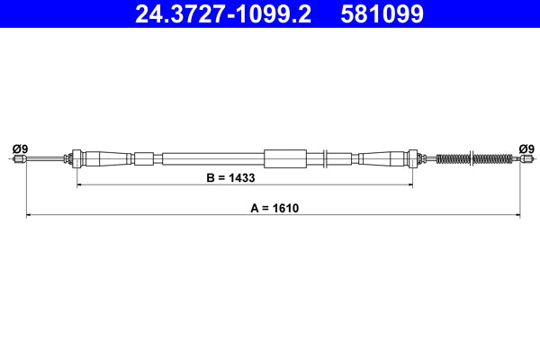 BOSCH 1987482646 Parking Brake Cable Pull