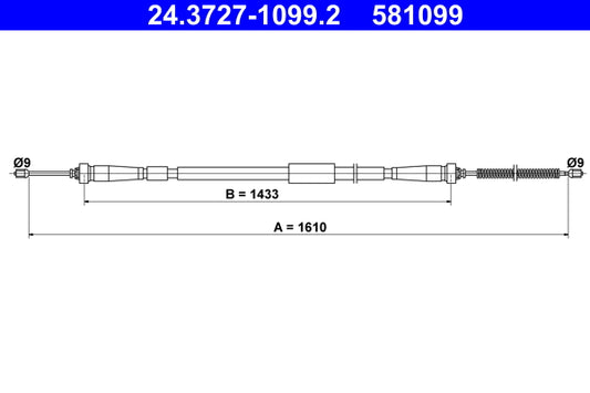 BOSCH 1987482646 Parking Brake Cable Pull
