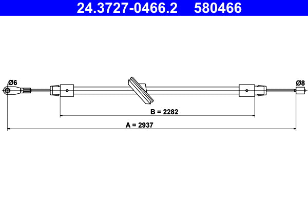 BOSCH 1987482182 Parking Brake Cable Pull